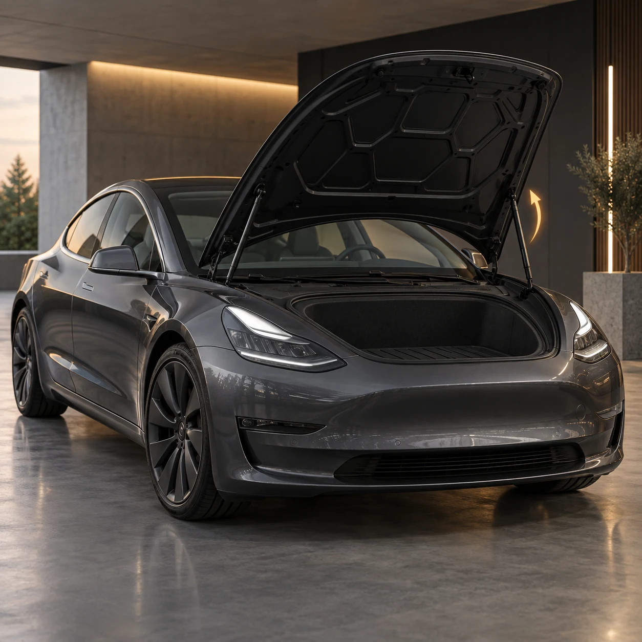Cilindros motorizados maletero delantero para Tesla Model S 3 x y
