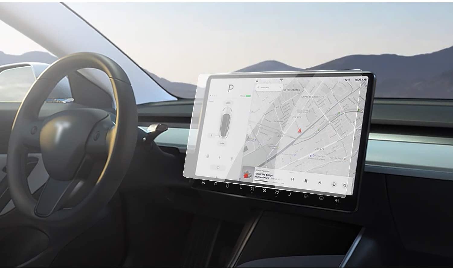 Protector de pantalla cristal templado para Tesla Model S 3 x y