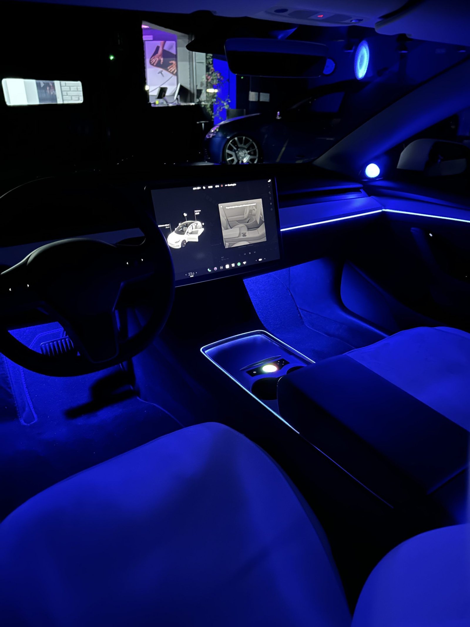 Iluminación ambiente RGB específica para Tesla Model S 3 x y