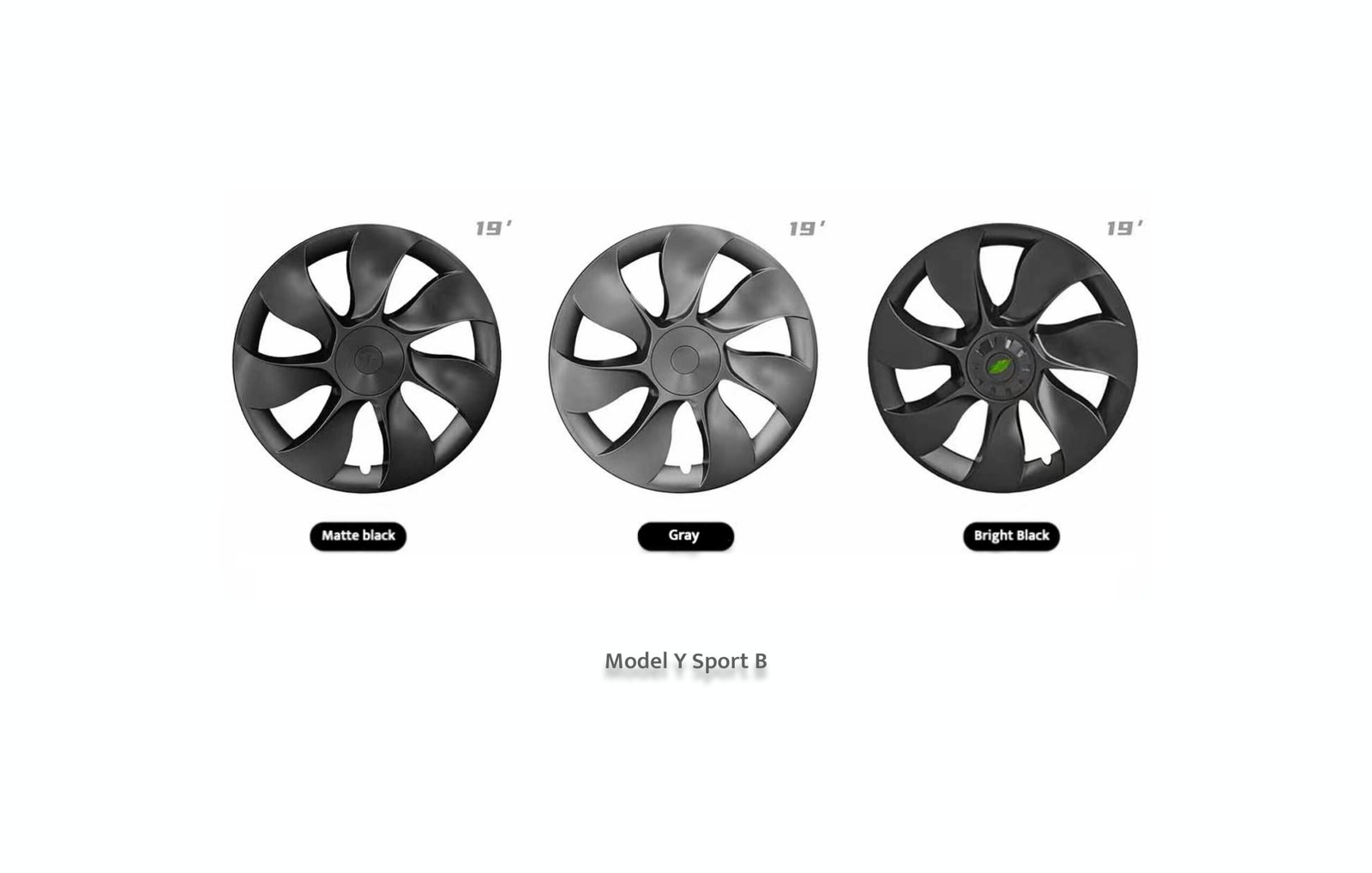 4 tapacubos 19″ sport para Tesla Model Y