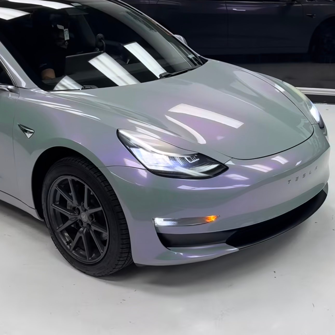 Vinilado boca negra larga para Tesla Model 3, imagen 2