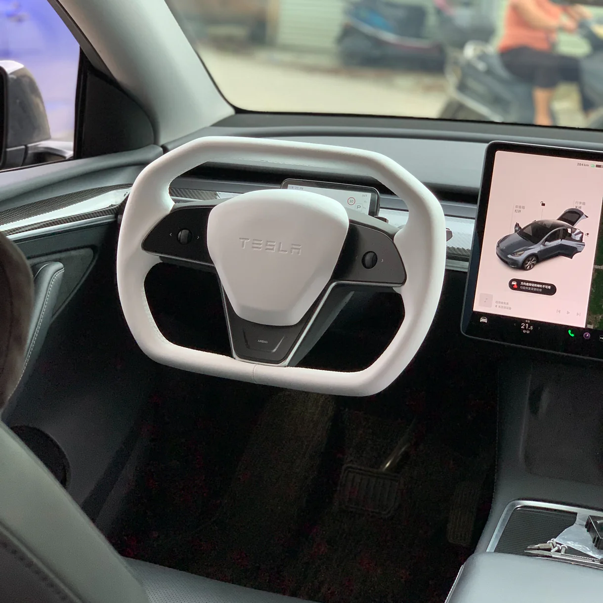 Volante tipo Cybertruck para Model 3 y