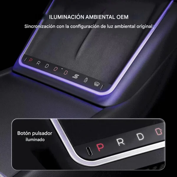 SELECTOR CAJA CAMBIOS CENTRAL PARA MODEL 3 HIGHLAND - Imagen 2