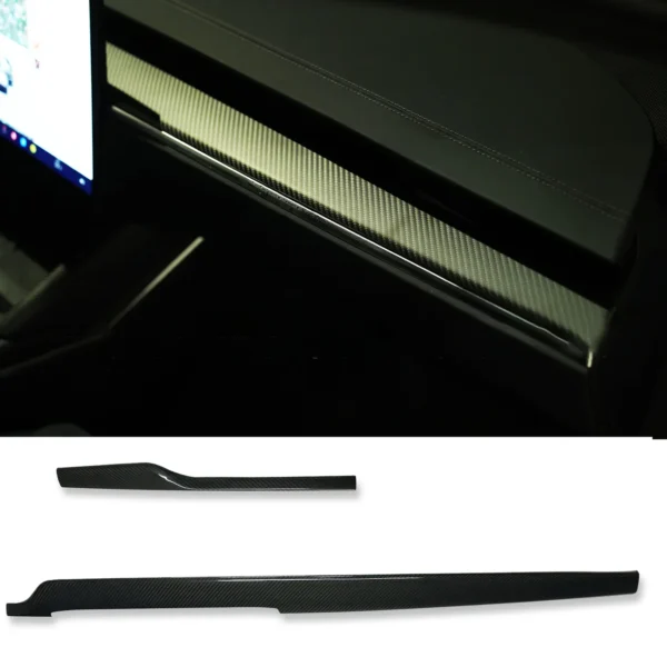 SET COMPLETO FIBRA CARBONO MOLDURAS INTERIOR PARA MODEL S X - Imagen 6