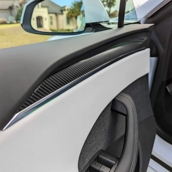 SET COMPLETO FIBRA CARBONO MOLDURAS INTERIOR PARA MODEL S X - Imagen 5